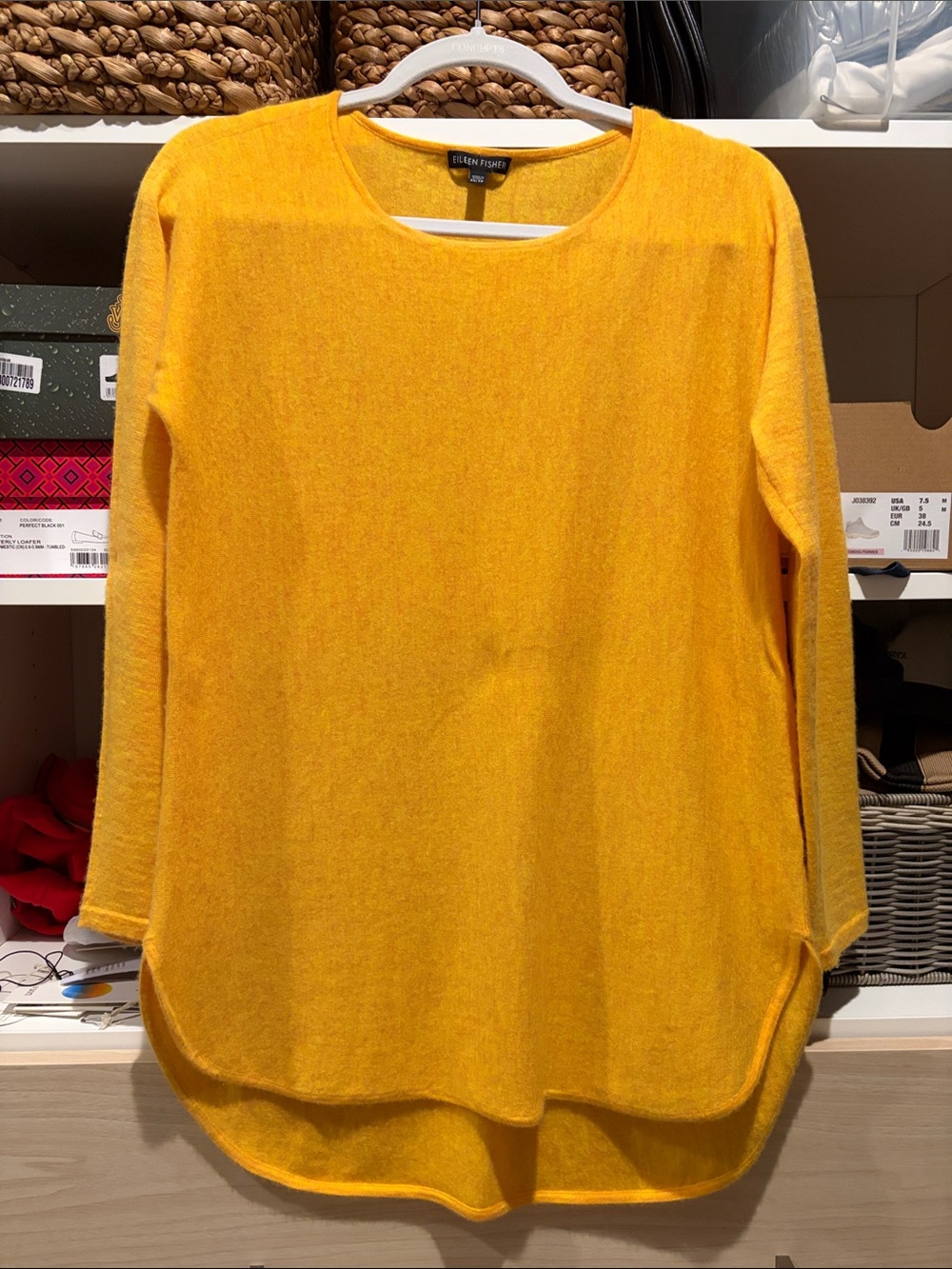 Eileen Fisher 100% Cashmere light sweater